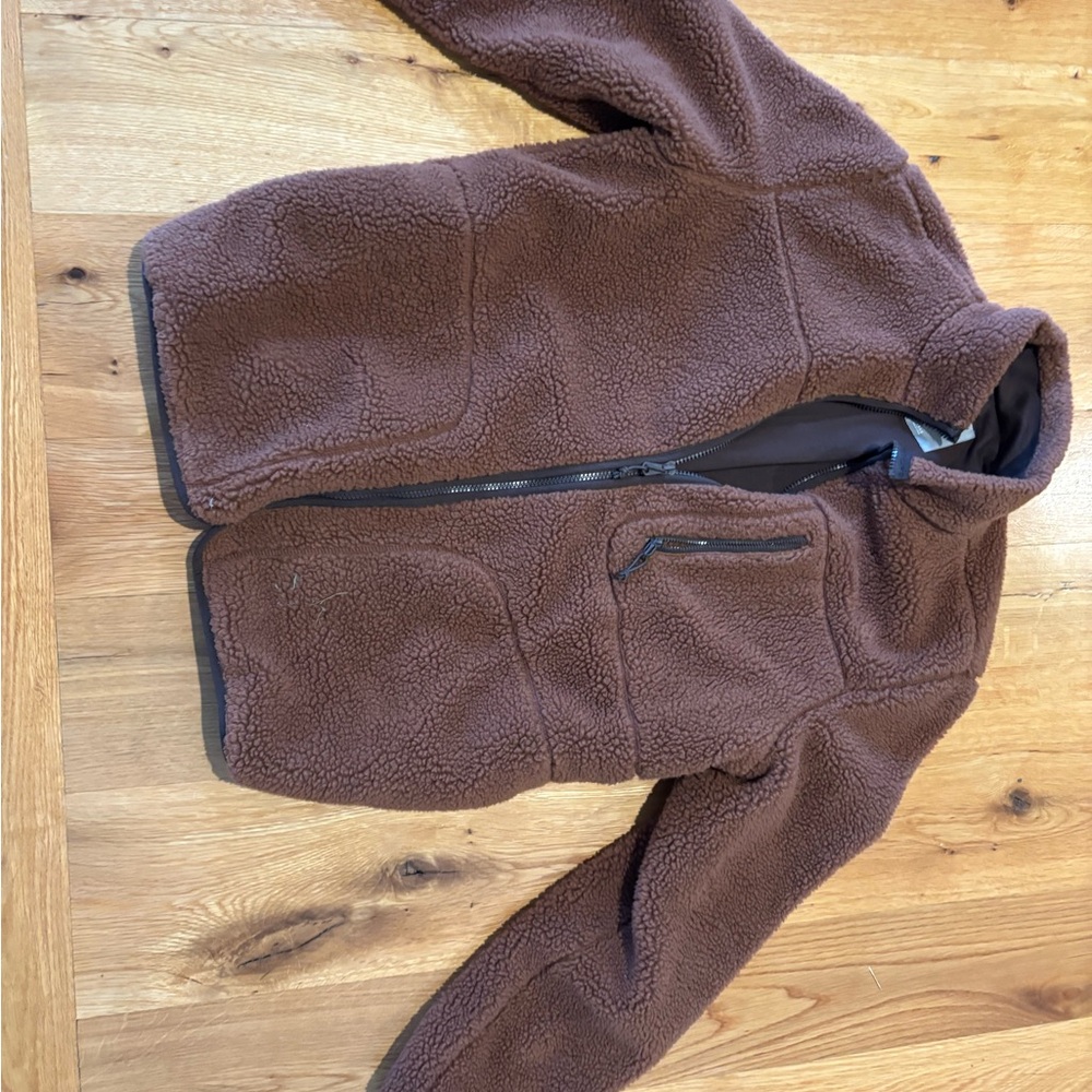 GAP Brown Sherpa Puffer Jacket for men